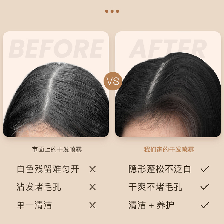 免洗干發噴霧