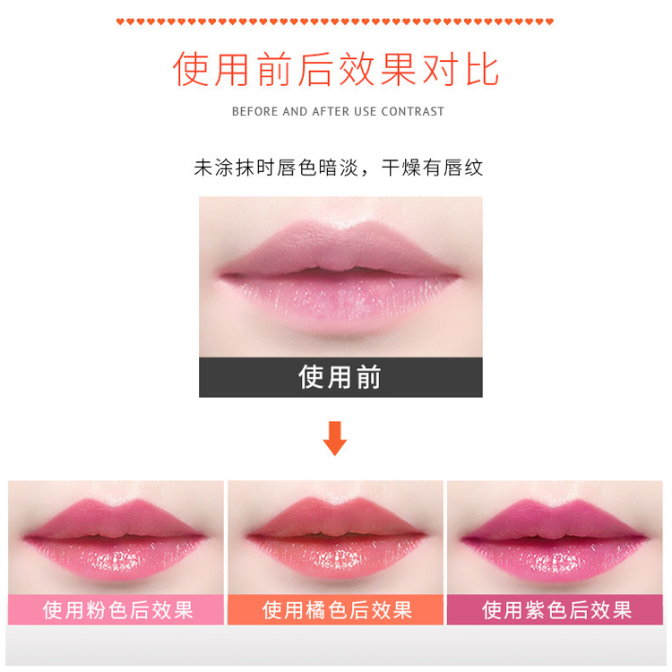 溫感變色滋潤唇膏